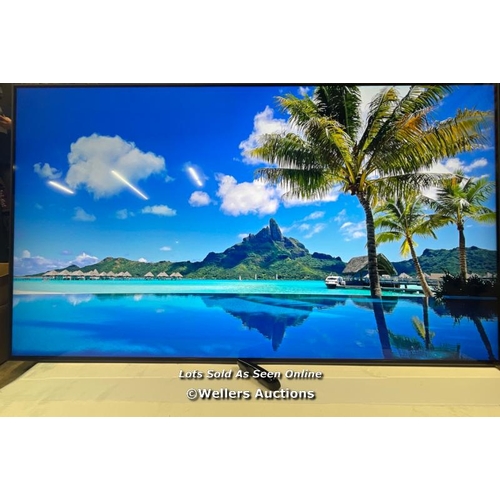 8073 - LG 75QNED826RE 75 INCH QNED 4K ULTRA HD TV / POWERS UP AND APPEARS FUNCTIONAL, OVERALL GOOD COSMETIC... 