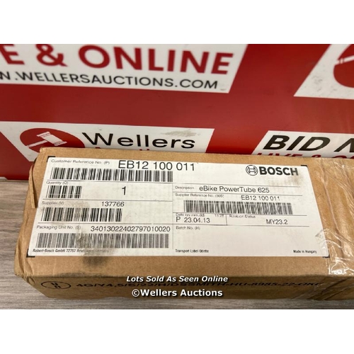 8083 - BOSCH POWER TUBE BATTERY 625 WH VERTICAL / MINIMAL SIGNS OF USE