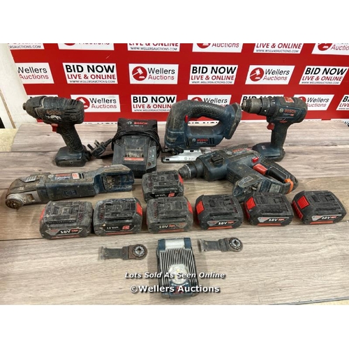 8092 - BOSCH 18V POWER TOOL KIT WITH BATTERIES