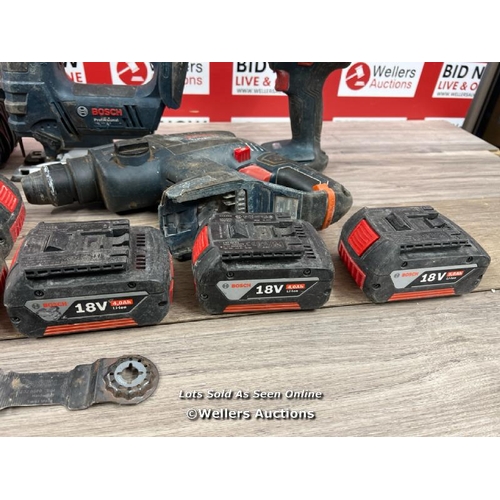 8092 - BOSCH 18V POWER TOOL KIT WITH BATTERIES