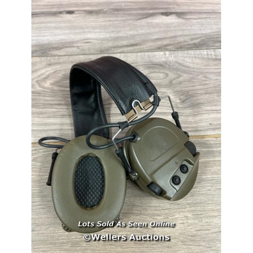 8101 - EAR DEFENDERS COMMUNICATION 3M PELTOR COMTAC MT15H68FB-02 BRITISH ARMY TACTICAL