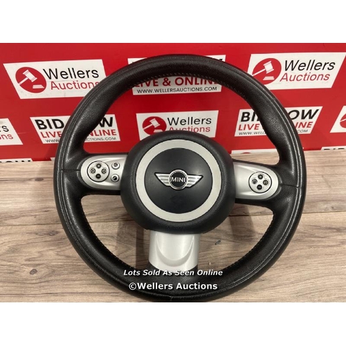 8140 - MINI COOPER S R56 MULTI FUNCTION LEATHER  WHEEL GENUINE