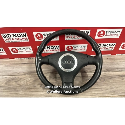 8141 - AUDI TT MK1 LEATHER STEERING WHEEL WITH AIRBAG