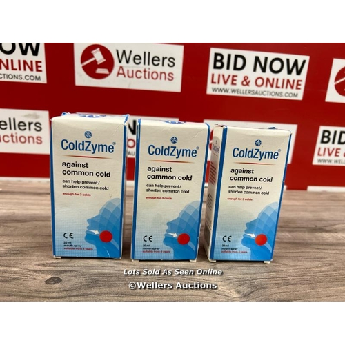 8158 - 3X COLDZYME MOUTH SPRAY AGAINST COMMON COLD THROAT TREATMENT 20ML BBE 04/23