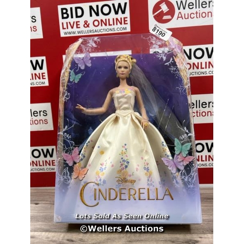 8190 - DISNEY CINDERELLA LIVE ACTION FILM COLLECTION WEDDING BRIDE DOLL MATTEL BNIB