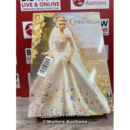 8190 - DISNEY CINDERELLA LIVE ACTION FILM COLLECTION WEDDING BRIDE DOLL MATTEL BNIB