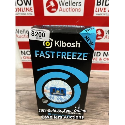 8200 - KIBOSH FASTFREEZE KIT 3 (1 X 15MM, 1 X 22MM PIPE REPAIR CLAMPS PLUS SPRAY