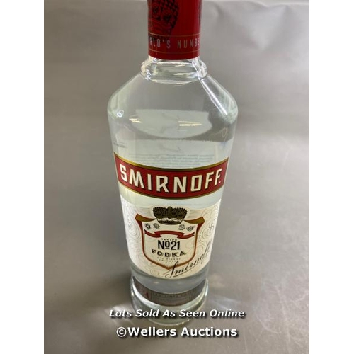 9564 - NEW SMIRNOFF N21 VODKA 37.5% VOL. 1L