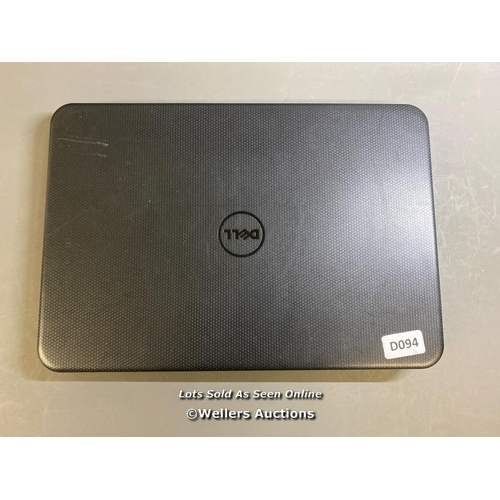 9574 - DELL INSPIRON 15-3531 / 4GB RAM / 250GB HD / CELERON N2820 @ 2.16GHZ / SN: GV0X408 / PROFESSIONALLY ... 