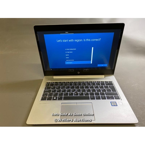 9580 - HP ELITEBOOK 830 G6 / 8GB RAM / 250GB HD / I5-8365U @ 1.60GHZ / SN: 5CG9410WJV / PROFESSIONALLY WIPE... 