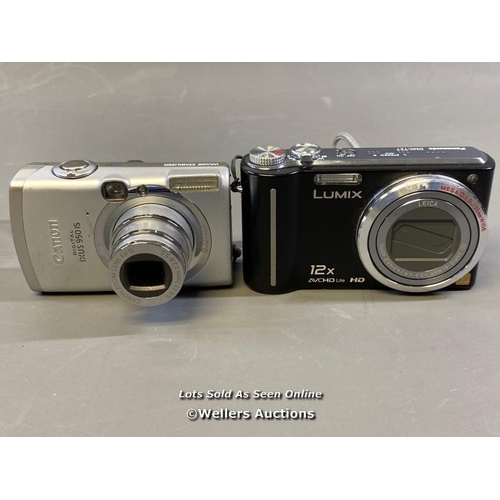 9778 - X1 CANON IXUS 950 IS DIGITAL CAMERA SN: 5237106734 AND X1 PANASONIC DMC-TZ7 DIGITAL CAMERA SN: EN9GE... 