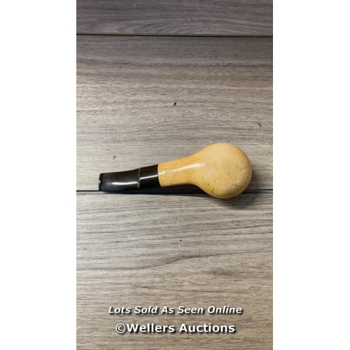 5022 - JAMBO GENUINE MEERSCHAUM BANJO SHAPE VINTAGE ESTATE SMOKING PIPE / G53