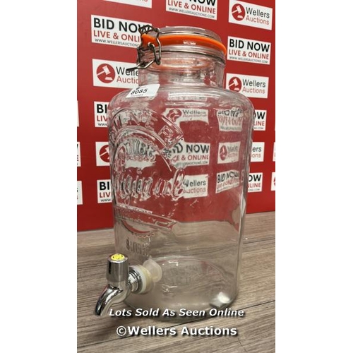 6483 - KILNER DRINK DISPENSER 8L / APPEARS OK, DAMAGED TAP HANDLE / B16