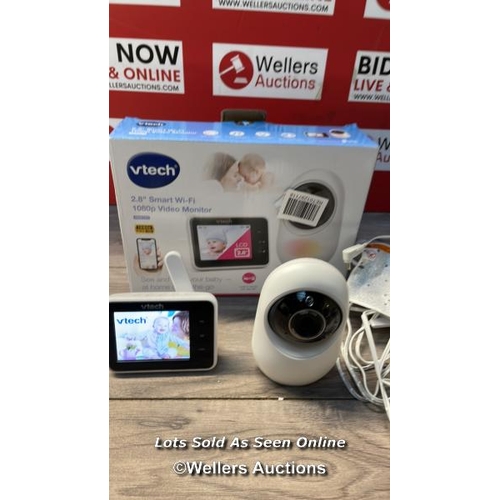 7606 - VTECH RM2751 2.8INCH SMART WI-FI BABY MONITOR / POWERS UP / MINIMAL SIGNS OF USE / H66