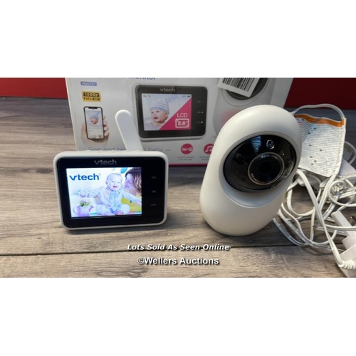 7606 - VTECH RM2751 2.8INCH SMART WI-FI BABY MONITOR / POWERS UP / MINIMAL SIGNS OF USE / H66