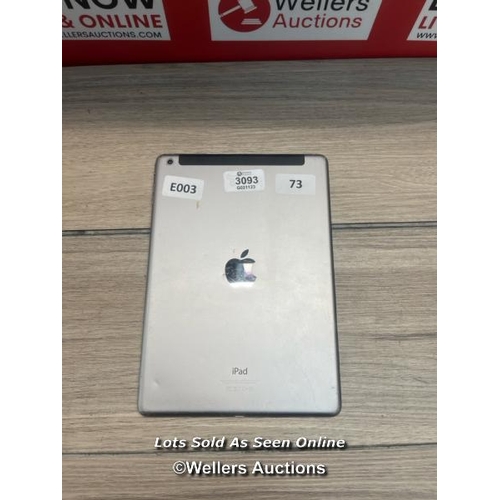 7623 - APPLE IPAD - 1ST GEN / A1475 / 16GB / SERIAL: DMPMLSNGF4YD / I -CLOUD (ACTIVIATION) LOCKED / SCREEN ... 