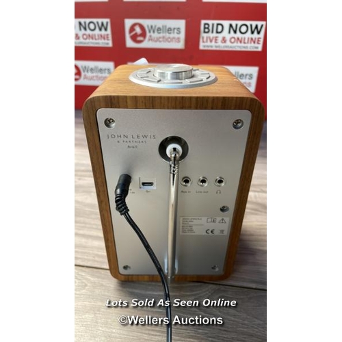 7645 - JOHN LEWIS ARIA 2 DIGITAL RADIO / NO POWER / H73