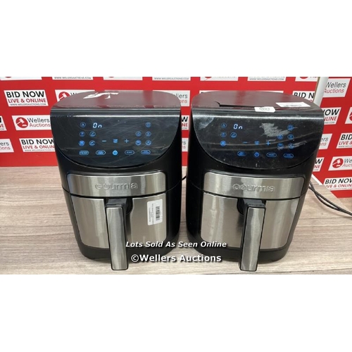 6023 - 2X GOURMIA 6.7L DIGITIAL AIR FRYER / PRE-SET 10 ONE-TOUCH COOKING FUNCTIONS / FRYFORCE 360? TECHNOLO... 