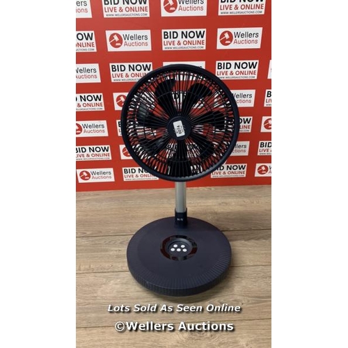 6074 - NSA ULTIMATE FOLDING FAN WITH REMOTE CONTROL, FFDC-24RC / UNTESTED / SIGNS OF USE / WITHOUT REMOTE O... 