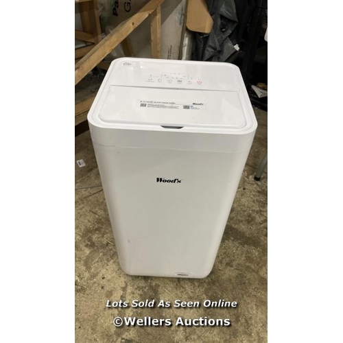 6105 - WOOD'S MILAN 9K BTU PORTABLE AIR CONDITIONER WITH REMOTE CONTROL / POWERS UP / SIGNS OF USE