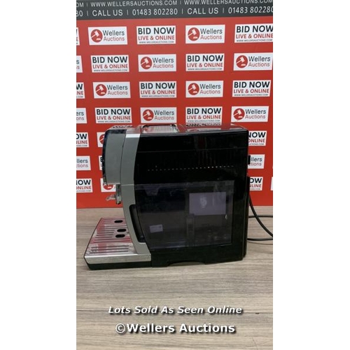 6118 - DELONGHI ECAM370.85.SB DINAMICA PLUS BEAN TO CUP COFFEE MAKER / POWERS UP / SIGNS OF USE / A31