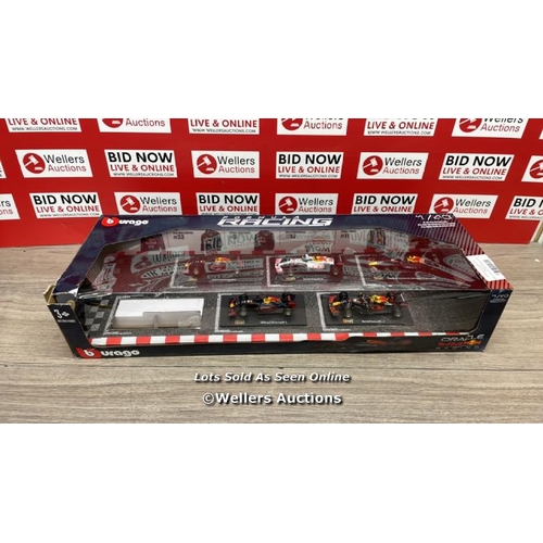 6130 - MAISTO 1:43 SCALE HIGHLY DETAILED FORMULA ONE CARS 6 PACK / ONE CAR MISSING / APPEARS NEW OPEN BOX /... 