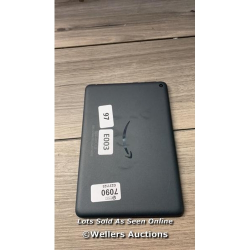 7090 - AMAZON FIRE HD 8 / K72LL3 / RESTORED TO FACTORY DEFAULTS / G11