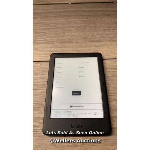 7095 - AMAZON KINDLE - 10TH GEN (2019) / J9G29R / RESTORED TO FACTORY DEFAULTS / G11