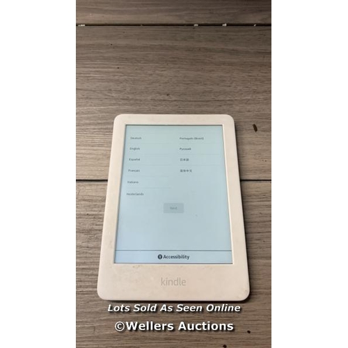 7099 - AMAZON KINDLE - 10TH GEN (2019) / J9G29R / RESTORED TO FACTORY DEFAULTS / G11