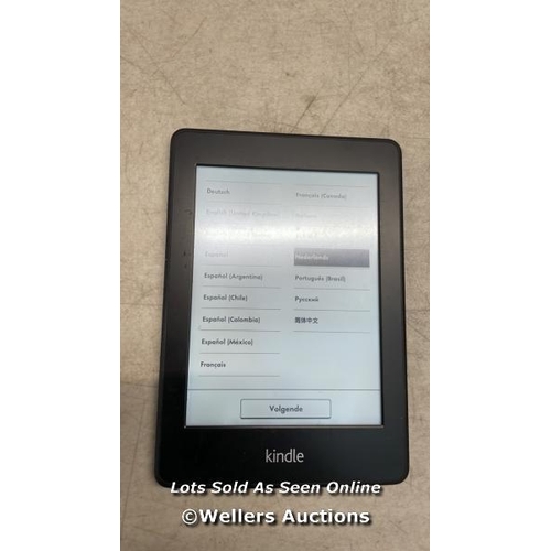 7102 - AMAZON KINDLE PAPERWHITE - 5TH GEN / EY21 / RESTORED TO FACTORY DEFAULTS / G11