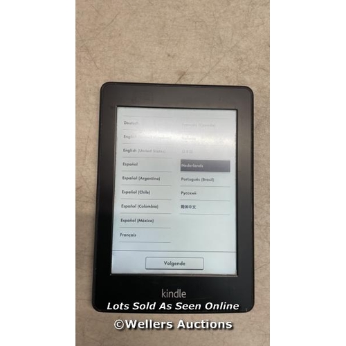 7108 - AMAZON KINDLE PAPERWHITE - 5TH GEN / EY21 / RESTORED TO FACTORY DEFAULTS / G11