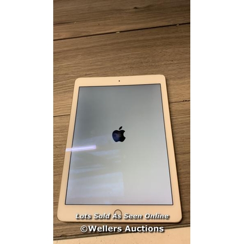 7119 - APPLE IPAD AIR 2 / A1567 / 16GB / SERIAL: DMPQ7052G5WT / I-CLOUD (ACTIVATION) LOCKED / RESTORED TO F... 