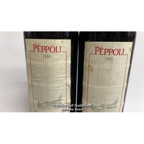 48 - Two bottles of 1985 Peppoli Chianti Classico, 75cl, 13% vol / Please see images for fill level and g... 