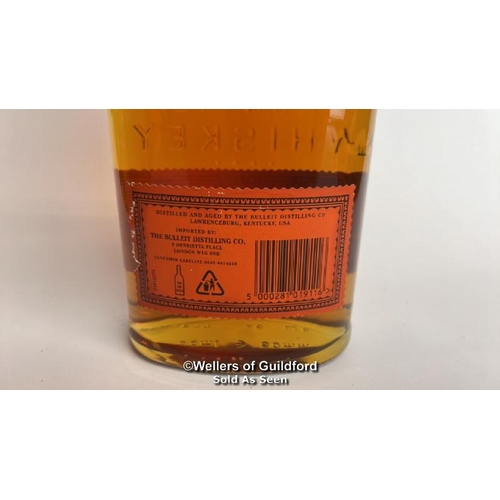 61 - Bulleit Bourbon, 70cl, 40% vol / Please see images for fill level and general condition. Please be a... 