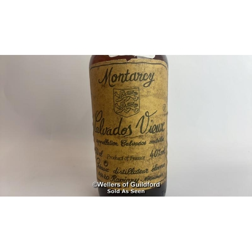 79 - Montarey Calvados Vieux Brandy, Aged 5 Years, 50cl, 40% vol / Please see images for fill level and g... 