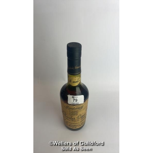 79 - Montarey Calvados Vieux Brandy, Aged 5 Years, 50cl, 40% vol / Please see images for fill level and g... 