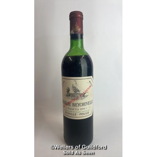 91 - Eight bottles of 1970 Chateau Beychevelle, Mis En Boutille Au Chateau, 75cl, In original wooden crat... 