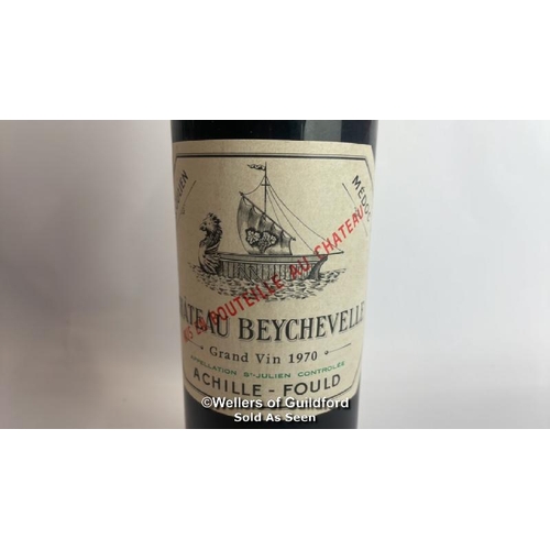 91 - Eight bottles of 1970 Chateau Beychevelle, Mis En Boutille Au Chateau, 75cl, In original wooden crat... 