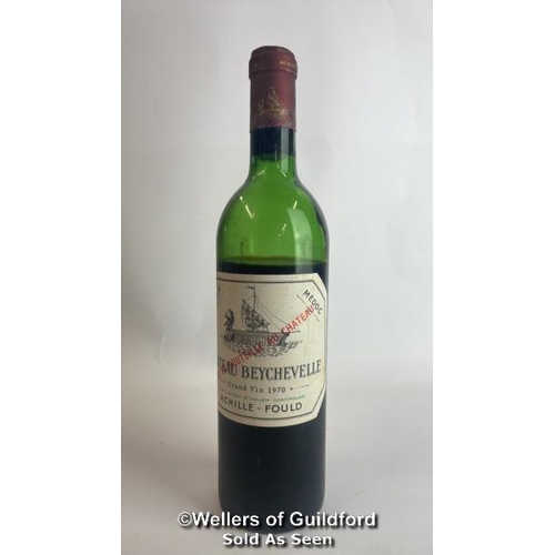 91 - Eight bottles of 1970 Chateau Beychevelle, Mis En Boutille Au Chateau, 75cl, In original wooden crat... 
