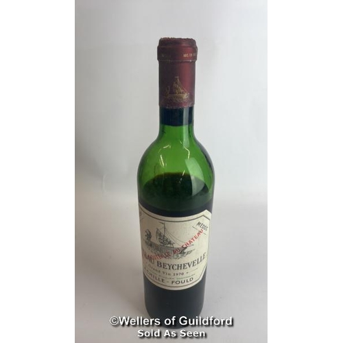 91 - Eight bottles of 1970 Chateau Beychevelle, Mis En Boutille Au Chateau, 75cl, In original wooden crat... 