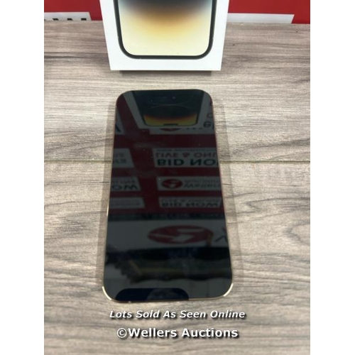 8017 - IPHONE 14 PRO 128GB MQ083ZD/A GOLD / NO POWER(MAY REQUIRE CHARGING) / MINIMAL SIGNS OF USE / WITHOUT... 