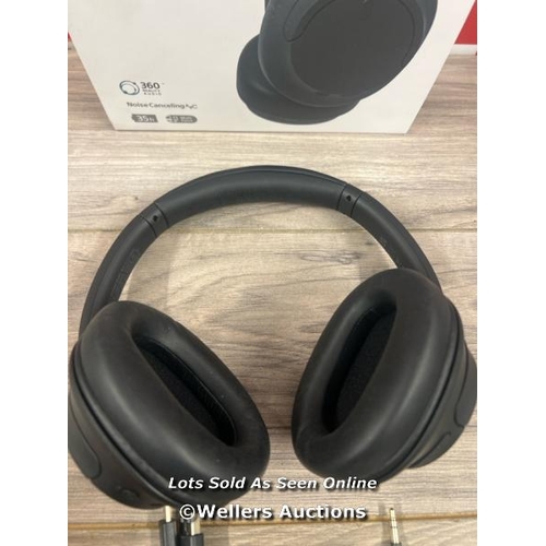 8043 - SONY WHCH720NB NOISE CANCELLING OVEREAR HEADPHONES / POWER UP / CONNECT TO BT / PLAY MUSIC / MINIMAL... 