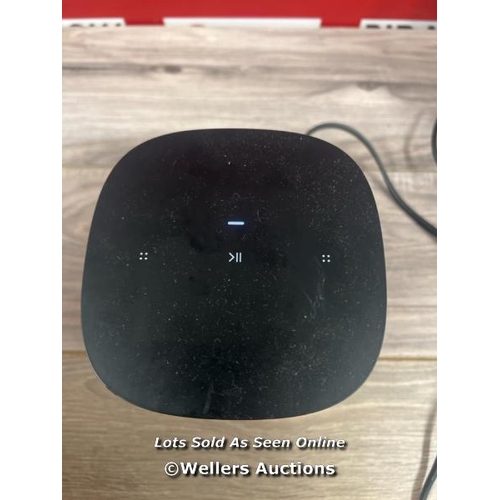 8044 - SONOS ONE SL SPEAKER - BLACK / POWERS UP / UNABLE TO CONNECT TO BT / SIGNS OF USE