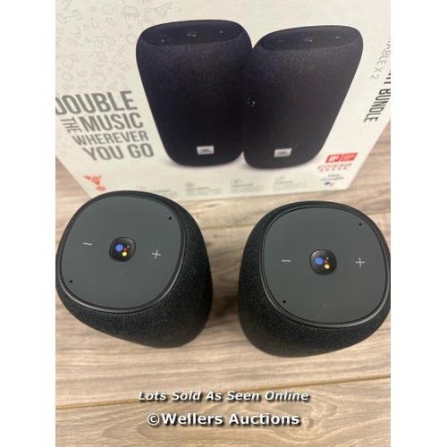 8072 - JBL LINK PORTABLE BLUETOOTH SPEAKER TWIN PACK / POWERS UP / MINIMAL SIGNS OF USE / NOT FULLY TESTED