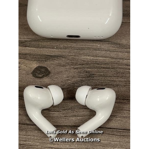 8079 - APPLE AIRPODS PRO (2ND GEN) / MQD83ZM/A / MAGSAFE CHARGING CASE WITH LANYARD LOOP / POWER UP / CONNE... 