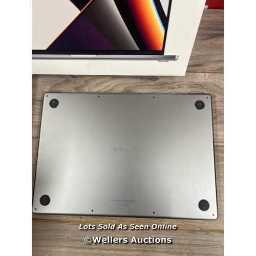 8081 - APPLE MACBOOK PRO, APPLE M1 PRO CHIP 10-CORE CPU, 16-CORE GPU, 16GB RAM, 512GB SSD, 16 INCH IN SPACE... 