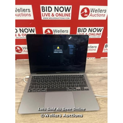 8100 - APPLE MACBOOK AIR 13 / POWERS UP / SIGNS OF USE / STARTUP DISK ERROR