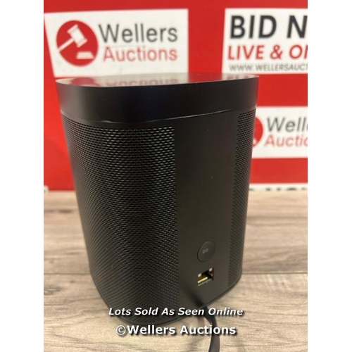 8102 - SONOS ONE SL SPEAKER - BLACK / POWERS UP / MINIMAL SIGNS OF USE / CONNECTS TO PHONE VIA SONOS APP / ... 