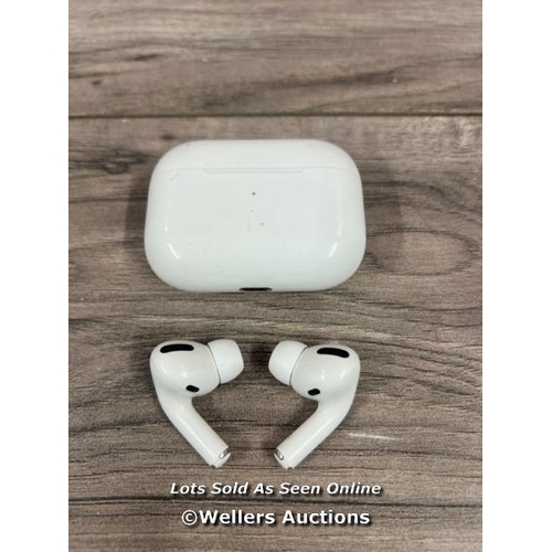 8107 - APPLE AIRPODS PRO / POWER UP / CONNECT TO BT / PLAY MUSIC / RIGHT AIRPOD IS DAMAGED(ONLY PLAYS LOUD ... 