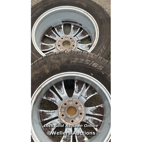 8205 - 2X 2X HONDA CRV ALLOY WHEEL & TYRE MK4 17'' INCH 225/65R17 17X6 1/2 2012-2015* / Y